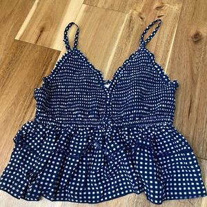 Crop Navy tank top